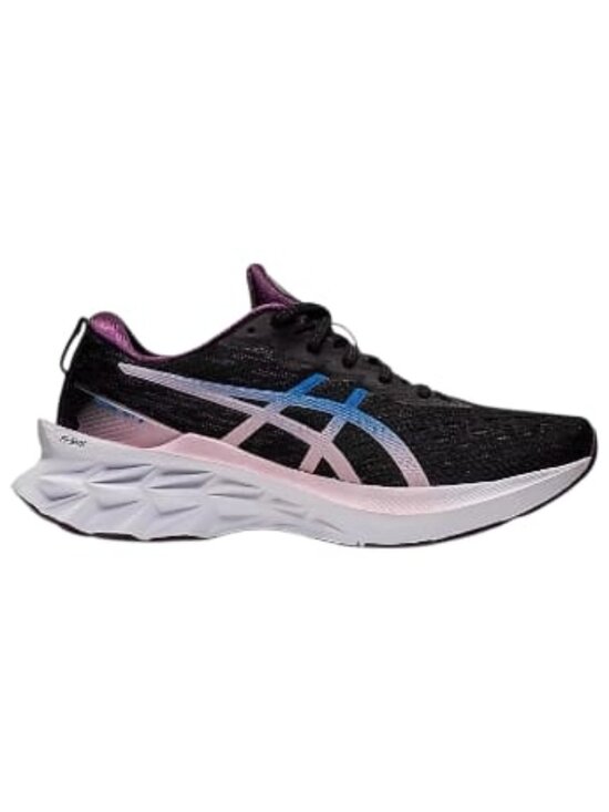 ASICS Women\'s NOVABLAST 2 Running Shoes, Black/Lake Drive, US 5.5